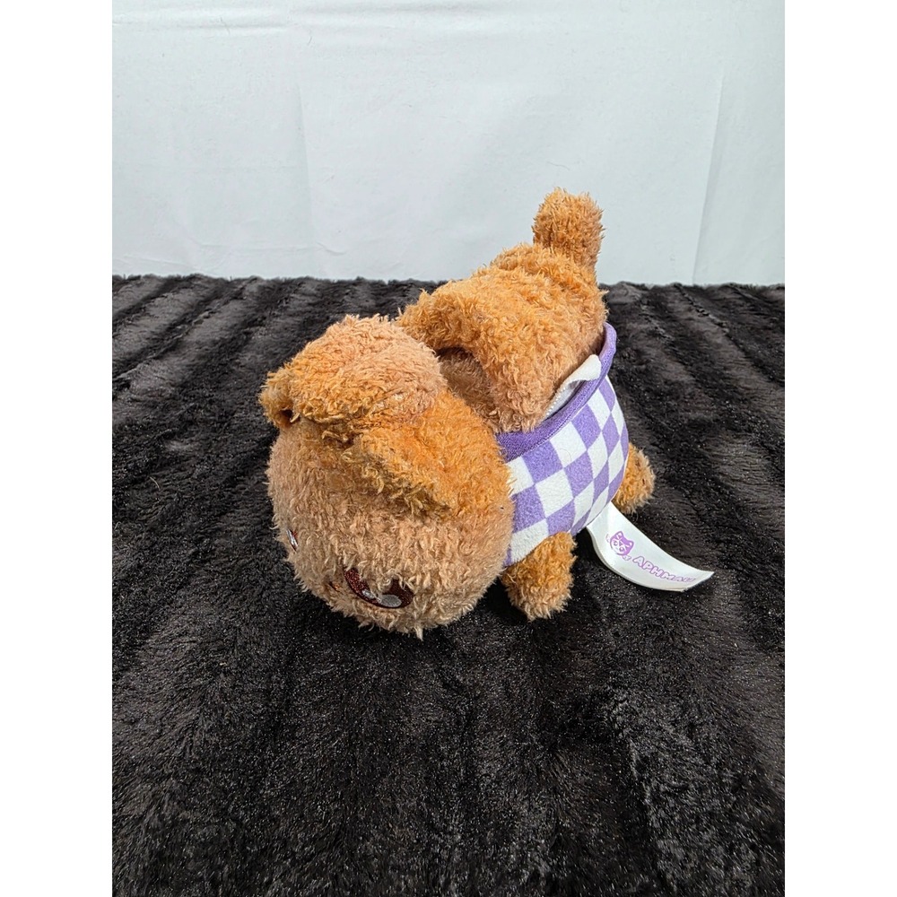 Aphmau MeeMeows Mystery Plush Onion Ring Cat Food Series 3 Purple Checkered Cat